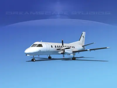 SAAB 340 Bare Metal 3D model