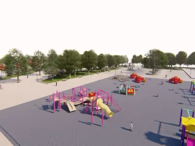 Master park-Regional park project-Private Park Landscape 3D model