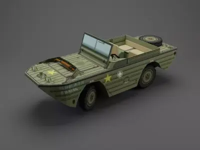 GPA Amphi Jeep 3D model