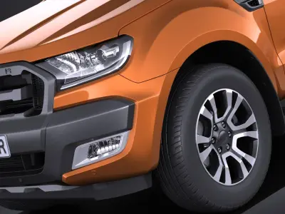 Ford Ranger wildtrak 2017 3D model
