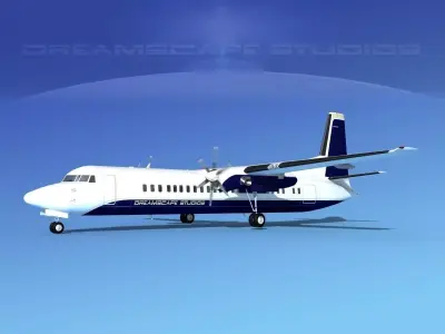 Fokker F-60 Corporate 3 3D model