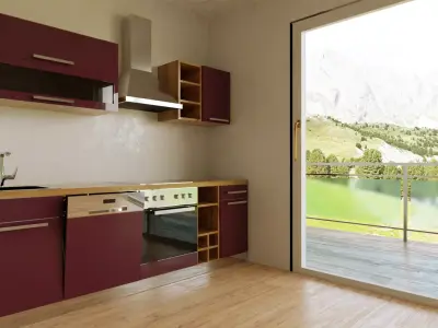 Kitchen unit model Free 3D model