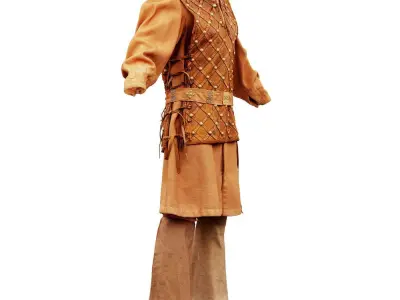 Armored Soldier Full Low-poly 3D model