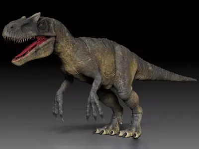 Dinosaur Allosaurus Sculpt Project 3D model