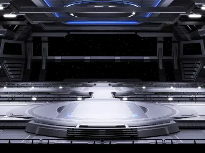 Sci-fi Scene for renders - The Last Star 3D model