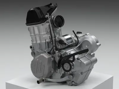 KTM EXC 450-500 4-STROKE ENGINE 3D model
