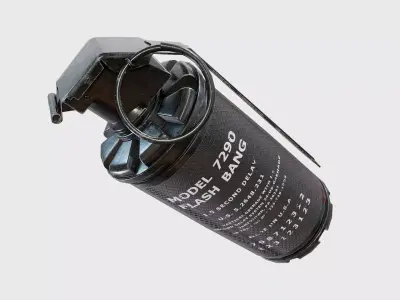 7290 flashbang grenade Low-poly 3D model