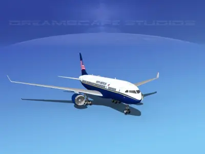 Boeing 787-8 North American Airlines 3D model