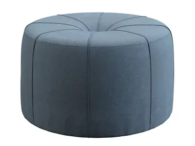 Ferris Oval Ottoman Free low-poly 3D model