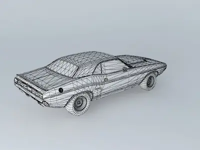 Dodge Challenger RT 1971 Free 3D model