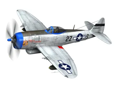 Republic P-47D Thunderbolt - Miss Caesar 3D model