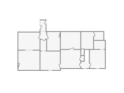 Commercial Interior Sketch - 1001-1500 SF - Xactimate 3D model