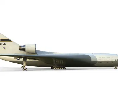 Lockheed CL-1201 nuclear powered aircraft 3D model