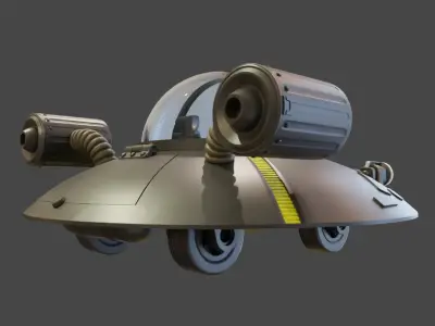 Ricks Flying Saucer Toy Free 3D print model