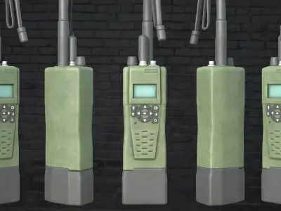 MILITARY Game Ready Spear Head Radio Low-poly 3D model