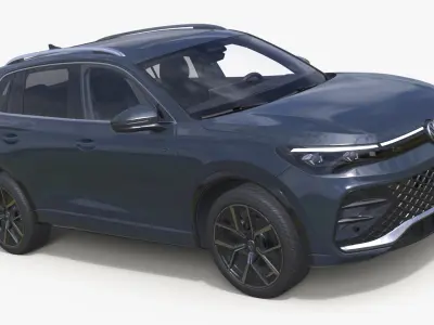 2024 Volkswagen Tiguan Gray 3D model