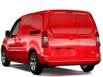 Peugeot Partner Van L1 Electric 2017 3D model