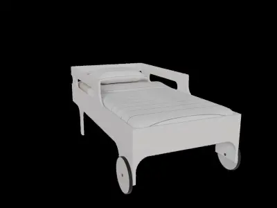 kid bed  furniture Free 3D model