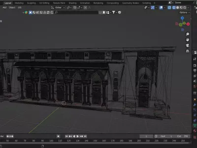 Madina Mosque Entrance 3D model