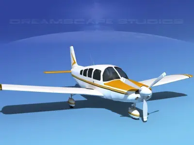 Piper Cherokee Six 300 V02 3D model