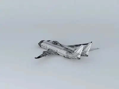 DoubleF airplane Free 3D model