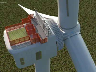 Large Wind Turbine 3D model
