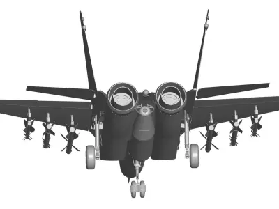 Mikoyan MiG-29  full detail 3D model