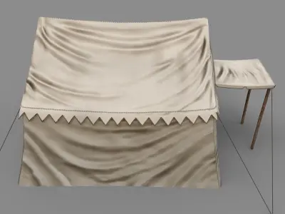 Big Tent Low-poly 3D model