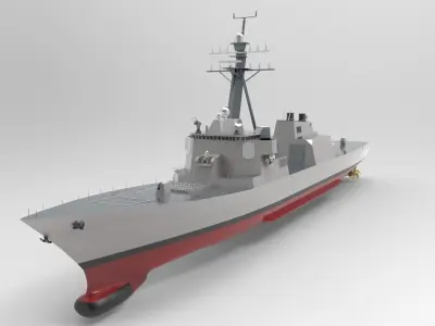Offshore Patrol Vessel Low-poly 3D model