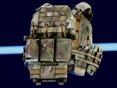 Thorax Plate Carriers Low-poly 3D model