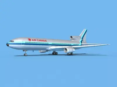 Lockheed L-1011 TriStar Air Canada 3 3D model