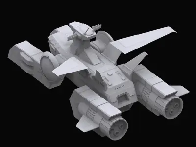 Gundam EF Whitebase model 3D model