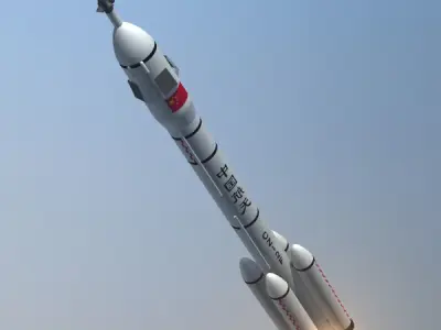 CZ 2F Launch Vehicle 3D model