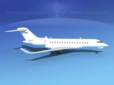 Global Express 8000 Unmarked 3D model