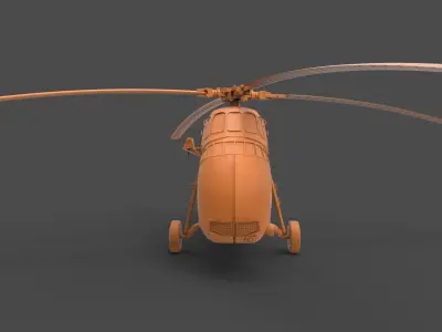 Sikorsky H-34 3D print model