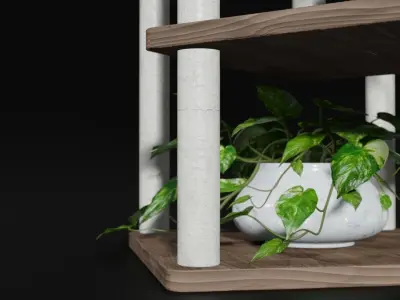 Modern  Plants Stand Free 3D model