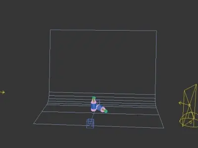 Juice Bottles Free low-poly 3D model