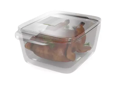 Dried meats Smoked Turkey Breast 3D model