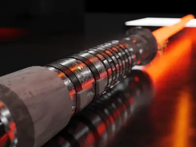  Luke Skywalker Lightsaber 3D model