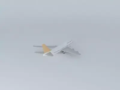 Airplane in Guarulhos Airport 3D model