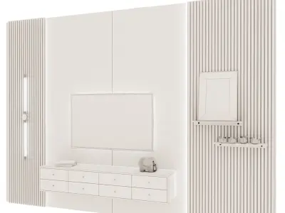 TV Wall 3D model