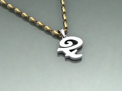 Pendant F-f1 3D print model