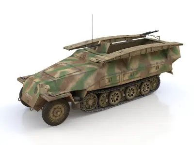 SDKFZ 251 Ausf D - Assault Engineer Vehicle - 542 3D model