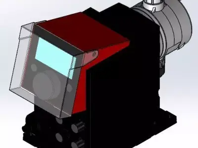 Chemical Dosing Metering pump Grundfos DDA 3D model