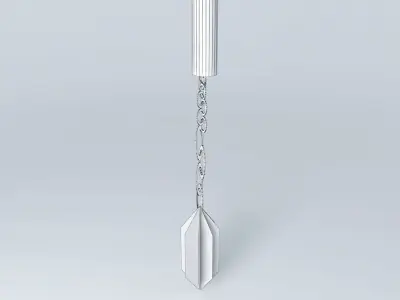 cat metal spoon with handle Free 3D model