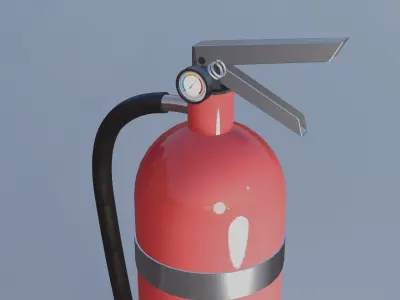 Fire Extinguisher - low poly game ready asset Low-poly 3D model