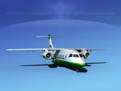Dornier 328Jet Rocky Mountain Express 3D model