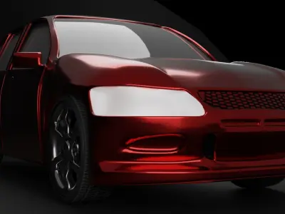 Mitsubishi car Free 3D model