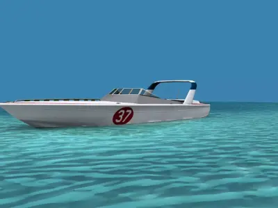 Phazer 38 Cigarette Boat V06 3D model