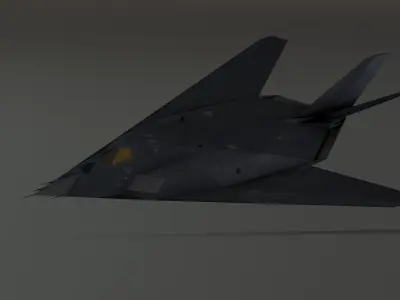 F117 Nighthawk Stealth - Photorealistic Millitary Aircraft Low-poly 3D model